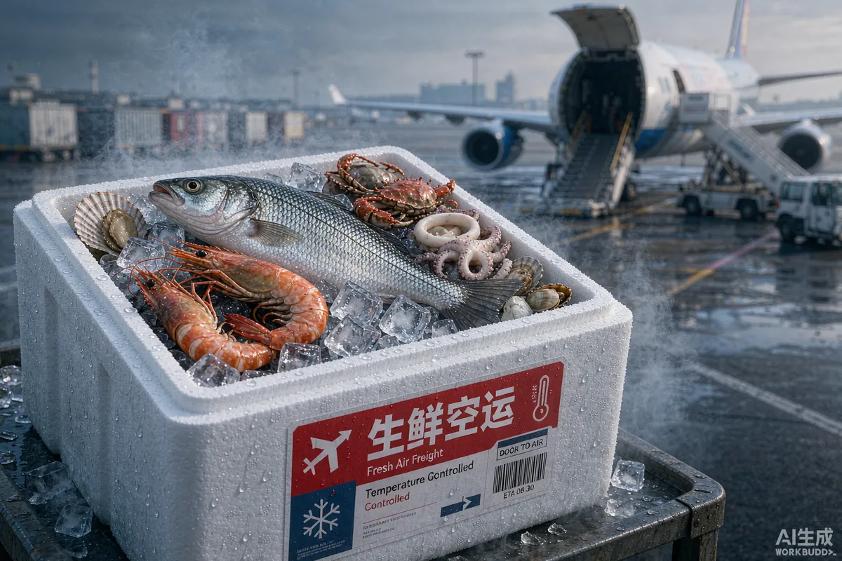 生鲜海鲜冷链空运 24 小时门到门
